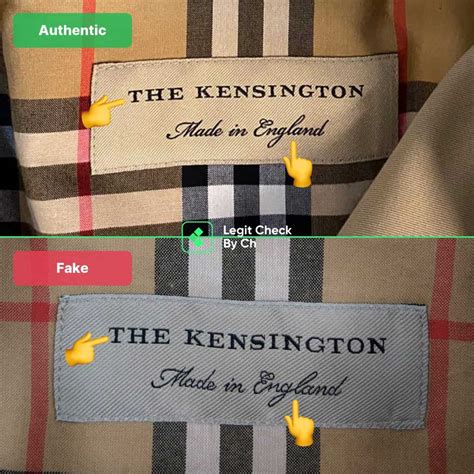 how to spot a burberry fake|do all burberry buttons say.